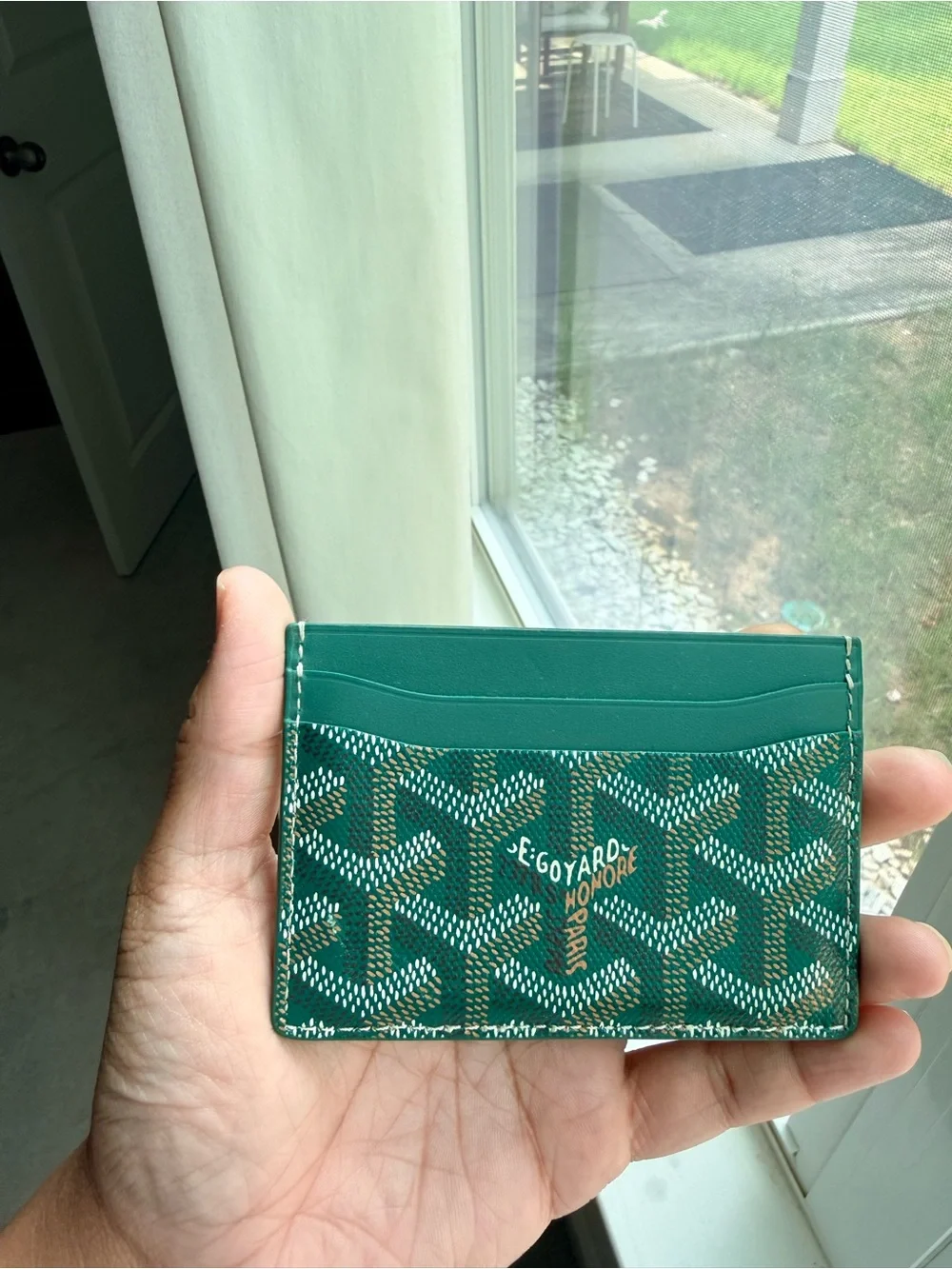 Goyard Green Cardholder - LIKE NEW(receipt included)
